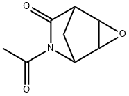 3-Oxa-6-azatricyclo[3.2.1.02,4]octan-7-one, 6-acetyl- (9CI) Structure