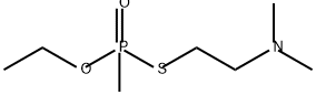 O-ethyl S-(2-dimethylaminoethyl) methylphosphonothioate Structure