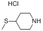4-Methylthiopiperidine hydrochloride Structure