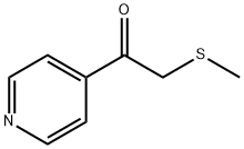 2-(Methylthio)-1-(4-pyridinyl)ethanone Structure