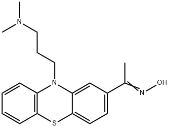 1-[10-(3-Dimethylaminopropyl)-10H-phenothiazin-2-yl]ethanone oxime Structure