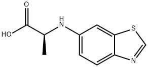 Alanine, N-6-benzothiazolyl- (9CI) Structure