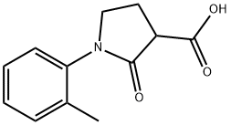 2-옥소-1-o-톨릴피롤리딘-3-카르복실산 구조식 이미지