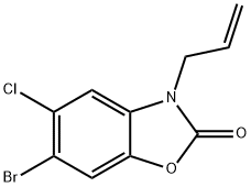3-Allyl-6-bromo-5-chlorobenzoxazol-2(3H)-one 구조식 이미지