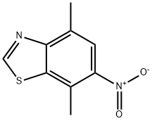 Benzothiazole, 4,7-dimethyl-6-nitro- (9CI) Structure