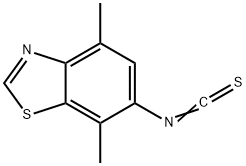 벤조티아졸,6-이소티오시아네이토-4,7-디메틸-(9CI) 구조식 이미지