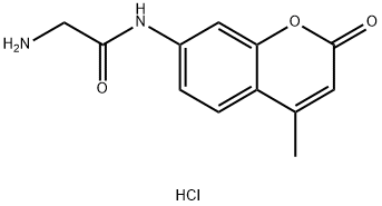 AcetaMide, 2-aMino-N-(4-Methyl-2-oxo-2H-1-benzopyran-7-yl)-, Monohydrochloride 구조식 이미지