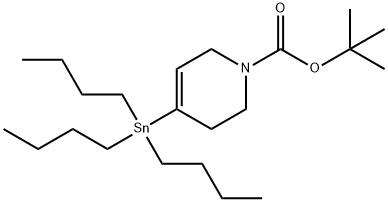 t-부톡시카르보닐-4-트리부틸스탄닐-1,2,3,6-테트라히드로피리딘 구조식 이미지