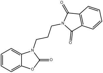 2-[3-(2-oxobenzooxazol-3-yl)propyl]isoindole-1,3-dione 구조식 이미지