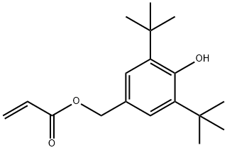3,5-Di-tert-butyl-4-hydroxybenzyl acrylate Structure