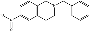 2-벤질-6-니트로-1,2,3,4-테트라히드로이소퀴놀린 구조식 이미지