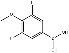 3,5-DIFLUORO-4-METHOXY-PHENYLBORONIC ACID 구조식 이미지