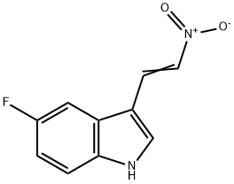 5-Fluoro-3-(2-nitrovinyl)indole 구조식 이미지
