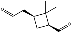 시클로부탄아세트알데히드,3-포르밀-2,2-디메틸-,(1S,3S)-(9CI) 구조식 이미지