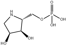 3,4-Pyrrolidinediol, 2-[(phosphonooxy)methyl]-, (2R,3R,4S)- (9CI) Structure