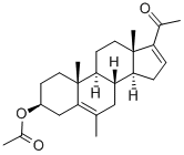 3BETA-HYDROXY-6-METHYL-5,16-PREGNADIEN-20-ONE ACETATE Structure