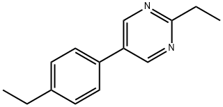 Pyrimidine, 2-ethyl-5-(4-ethylphenyl)- (9CI) Structure