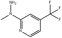 2-(1-METHYLHYDRAZINO)-4-(TRIFLUOROMETHYL)PYRIDINE 구조식 이미지
