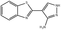 4-벤조티아졸-2-YL-2H-피라졸-3-일라민 구조식 이미지