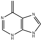 1H-퓨린,6,7-디하이드로-6-메틸렌-(9CI) 구조식 이미지