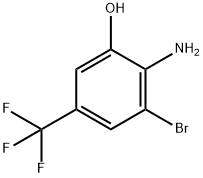 2-aMino-3-broMo-5-(trifluoroMethyl)phenol Structure