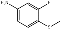 3-Fluoro-4-(methylthio)benzenamine Structure