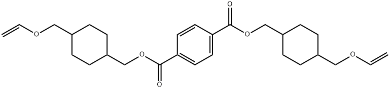 BIS((4-((VINYLOXY)METHYL)CYCLOHEXYL)-METHYL)테레프탈레이트,90 구조식 이미지