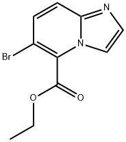 Imidazo[1,2-a]pyridine-5-carboxylic acid, 6-bromo-, ethyl ester Structure