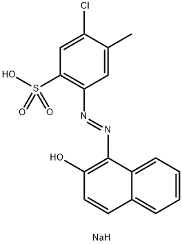 sodium 5-chloro-2-(2-hydroxy-1-naphthylazo)toluene-4-sulfonate Structure