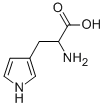 1H-Pyrrole-3-propanoicacid,alpha-amino-(9CI) 구조식 이미지