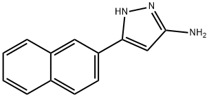 3-(2-나프틸)-1H-PYRAZOL-5-YLAMINE 구조식 이미지