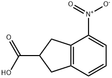1H-Indene-2-carboxylicacid,2,3-dihydro-4-nitro-(9CI) 구조식 이미지