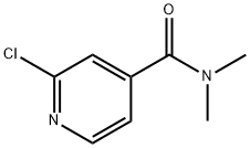 2-클로로-N,N-디메틸-4-피리딘카르복사미드 구조식 이미지