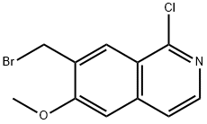 7-(BROMOMETHYL)-1-CHLORO-6-METHOXYISOQUINOLINE Structure