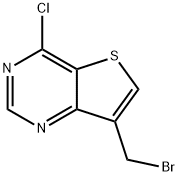 7-(브로모메틸)-4-클로로티에노[3,2-D]피리미딘 구조식 이미지