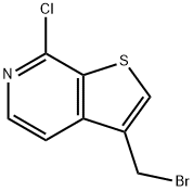 3-(BROMOMETHYL)-7-CHLOROTHIENO[2,3-C]PYRIDINE Structure