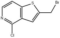 2-(BROMOMETHYL)-4-CHLOROTHIENO[3,2-C]PYRIDINE 구조식 이미지