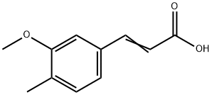 2-프로펜산,3-(3-메톡시-4-메틸페닐)- 구조식 이미지