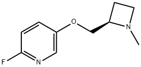 Pyridine, 2-fluoro-5-[[(2R)-1-methyl-2-azetidinyl]methoxy]- (9CI) 구조식 이미지