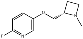 Pyridine, 2-fluoro-5-[[(2S)-1-methyl-2-azetidinyl]methoxy]- (9CI) 구조식 이미지