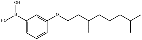 3-(3,7-디메틸옥틸옥시)벤젠보론산 구조식 이미지