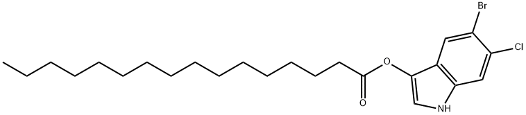 5-BROMO-6-CHLORO-3-INDOXYL PALMITATE Structure