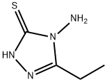 4-AMINO-5-ETHYL-4H-1,2,4-TRIAZOLE-3-THIOL, 97 구조식 이미지