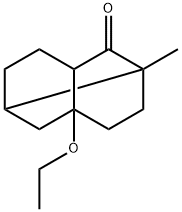 Tricyclo[4.4.0.03,8]decan-2-one, 8-ethoxy-1-methyl- (9CI) 구조식 이미지