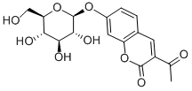 3-ACETYL-7-[BETA-D-GLUCOPYRANOSYLOXY]-COUMARIN Structure