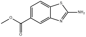 5-бензотиазолкарбоновая кислота, 2-амино-, метиловый эфир структурированное изображение