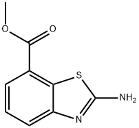 7-Benzothiazolecarboxylicacid,2-amino-,methylester Structure
