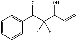 4-Penten-1-one, 2,2-difluoro-3-hydroxy-1-phenyl- (9CI) 구조식 이미지