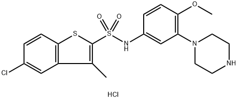 209481-24-3 5-Chloro-N-[4-methoxy-3-(1-piperazinyl)phenyl]-3-methylbenzo[b]thiophene-2-sulfonamide hydrochloride