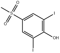 2,6-DIIODO-4-(메틸설포닐)-페놀 구조식 이미지